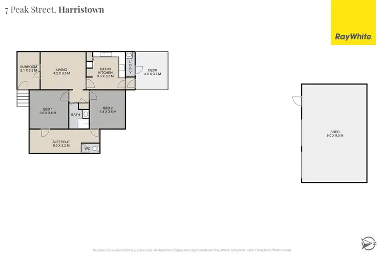 Floorplan of Homely house listing, 7 Peak Street, Harristown QLD 4350