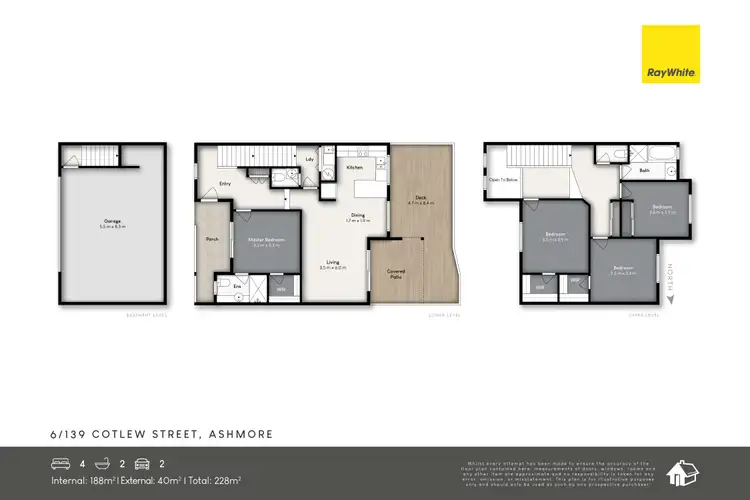Floorplan of Homely townhouse listing, 6/139 Cotlew Street, Ashmore QLD 4214