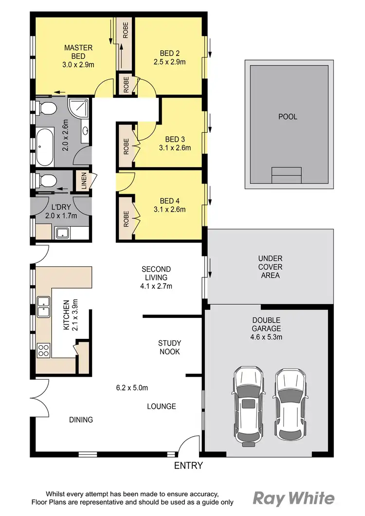 Floorplan of Homely house listing, 44 Arrakune Crescent, Kallangur QLD 4503