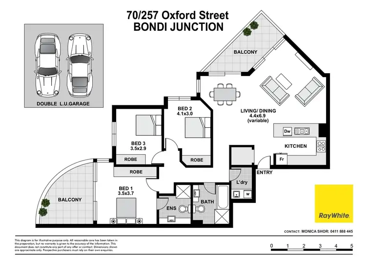 Floorplan of Homely apartment listing, 70/257 Oxford Street, Bondi Junction NSW 2022