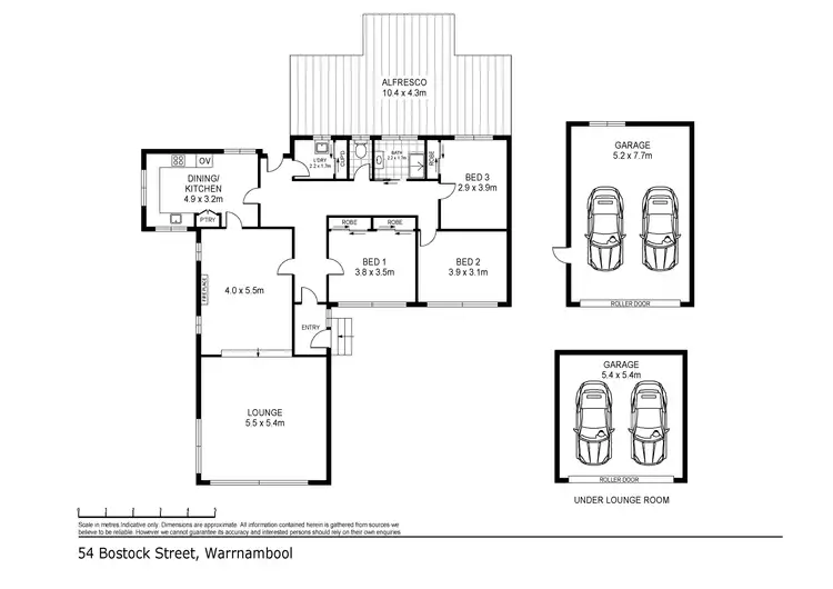 Floorplan of Homely house listing, 54 Bostock Street, Warrnambool VIC 3280