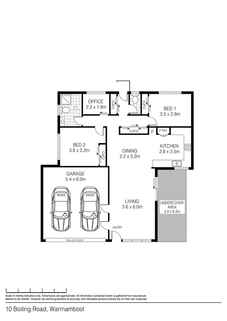 Floorplan of Homely house listing, 10 Boiling Down Road, Warrnambool VIC 3280