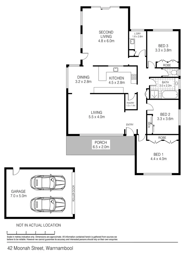 Floorplan of Homely house listing, 42 Moonah Street, Warrnambool VIC 3280