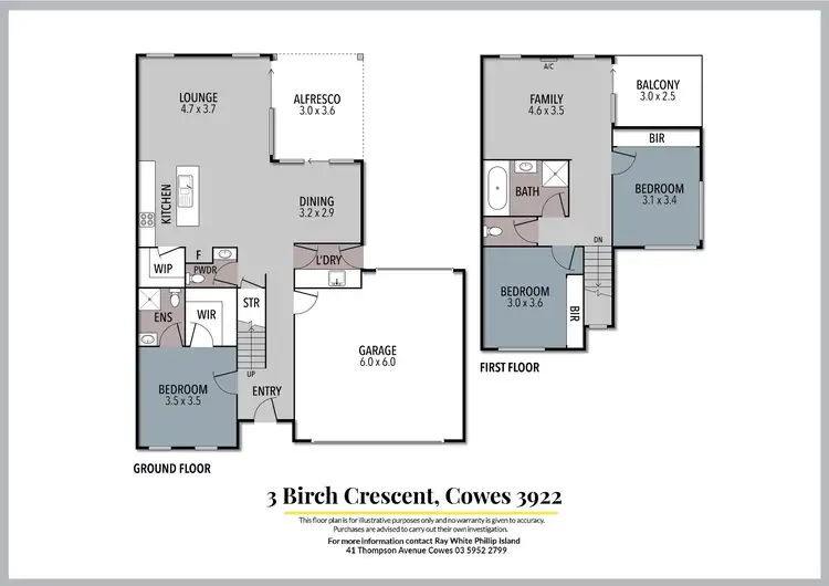 Floorplan of Homely house listing, 3 Birch Crescent, Cowes VIC 3922