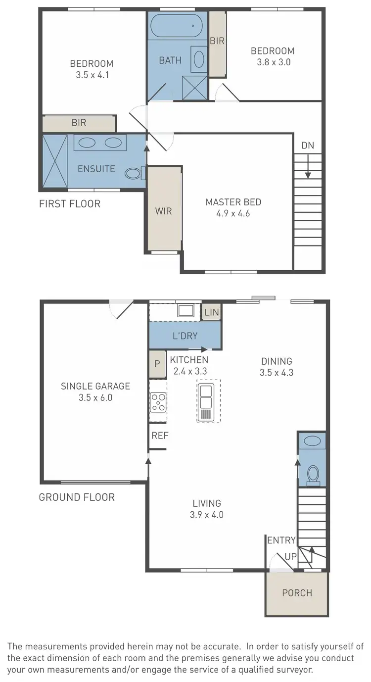 Floorplan of Homely townhouse listing, 2/1 Trinca Court, Werribee VIC 3030