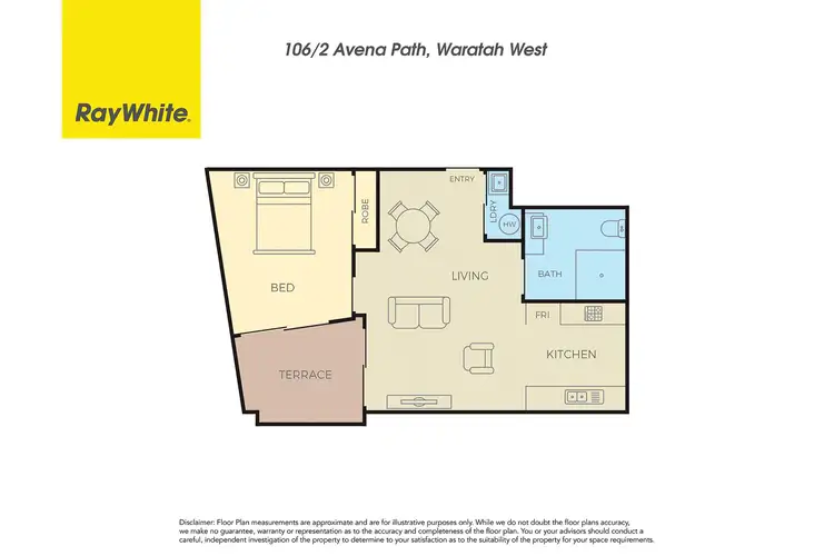 Floorplan of Homely apartment listing, 106/2 Avena Path, Waratah West NSW 2298