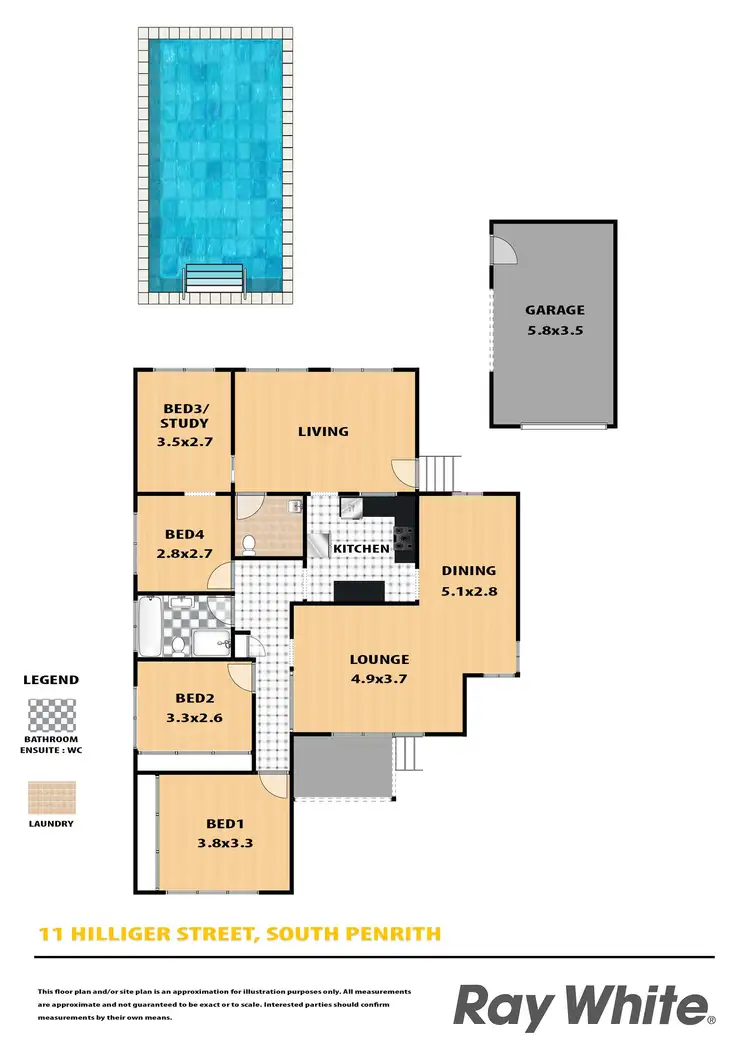Floorplan of Homely house listing, 11 Hilliger Road, South Penrith NSW 2750