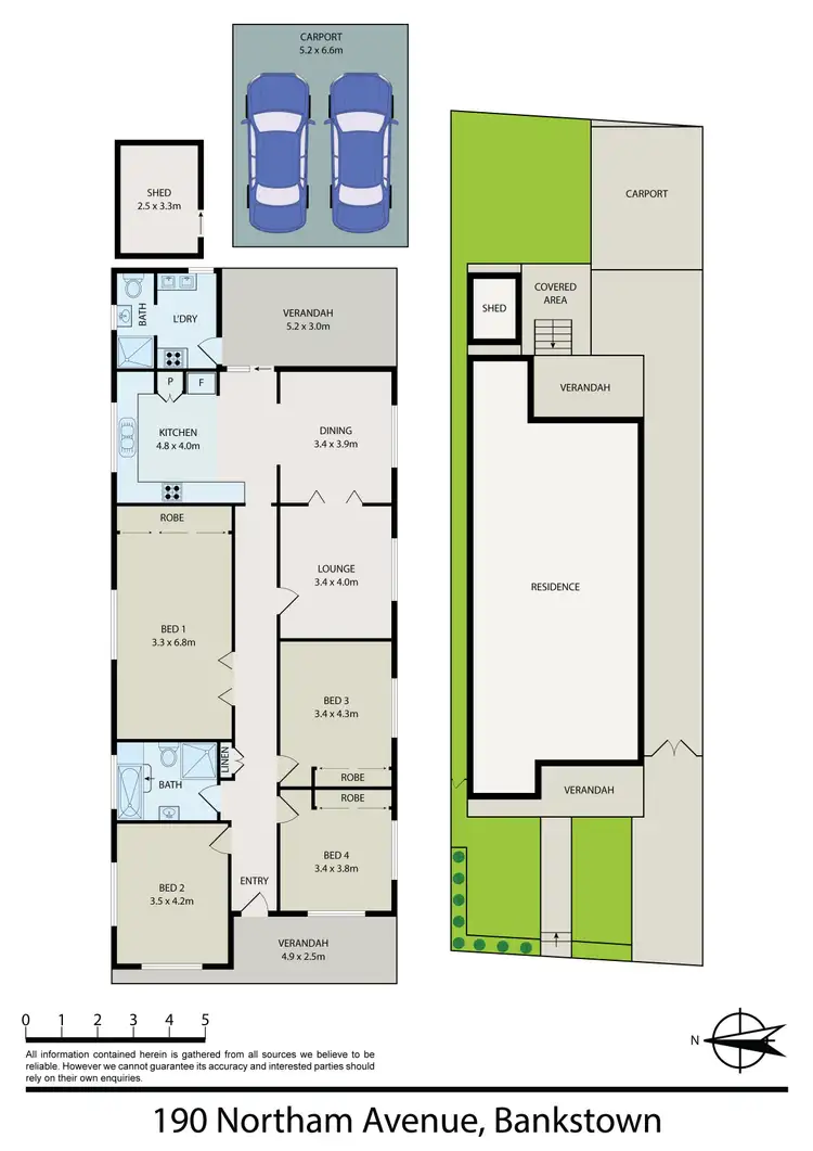 Floorplan of Homely house listing, 190 Northam Avenue, Bankstown NSW 2200