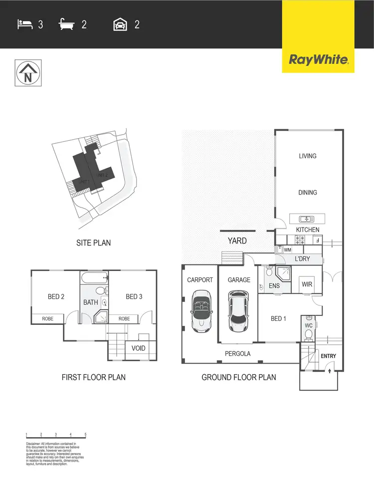 Floorplan of Homely semi-detached listing, 2 Lyle Place, Chifley ACT 2606