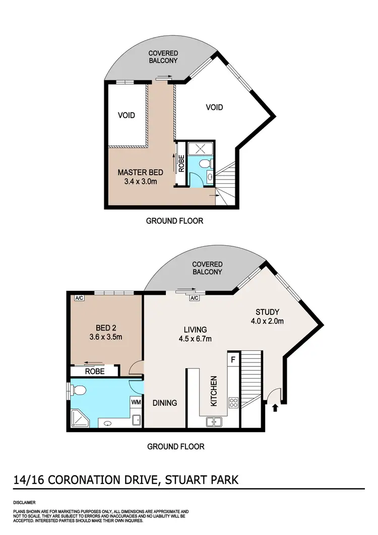 Floorplan of Homely apartment listing, 14/16-18 Coronation Drive, Stuart Park NT 820
