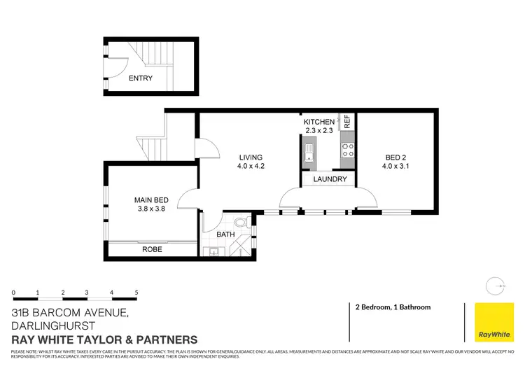 Floorplan of Homely apartment listing, 31B Barcom Avenue, Darlinghurst NSW 2010