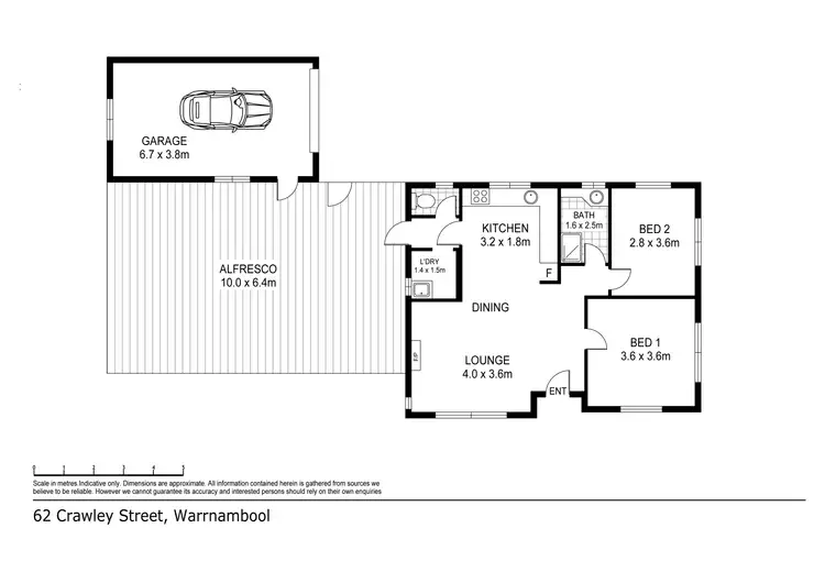Floorplan of Homely house listing, 62 Crawley Street, Warrnambool VIC 3280