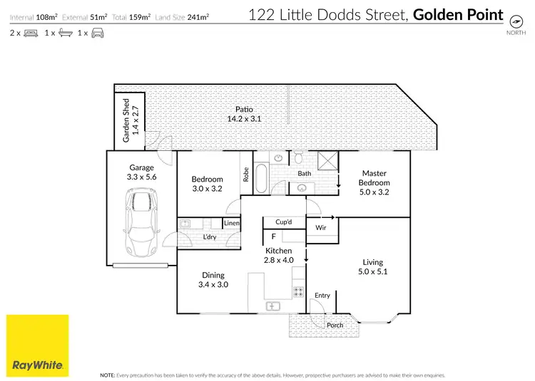 Floorplan of Homely townhouse listing, 122 Little Dodds Street, Golden Point VIC 3350