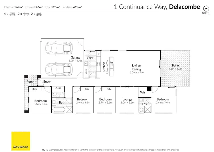 Floorplan of Homely house listing, 1 Continuance Way, Delacombe VIC 3356