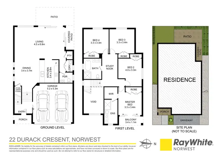 Floorplan of Homely house listing, 22 Durack Crest, Norwest NSW 2153