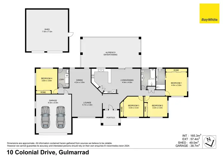 Floorplan of Homely house listing, 10 Colonial Drive, Gulmarrad NSW 2463