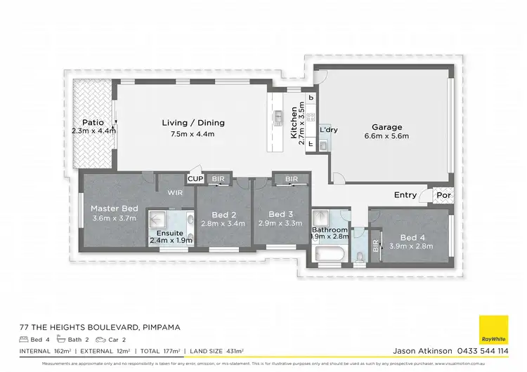 Floorplan of Homely house listing, 77 The Heights Boulevard, Pimpama QLD 4209