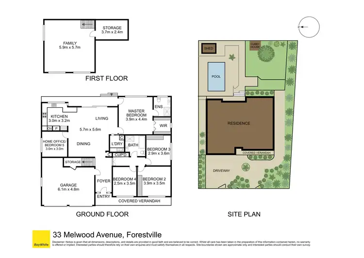 Floorplan of Homely house listing, 33 Melwood Avenue, Forestville NSW 2087