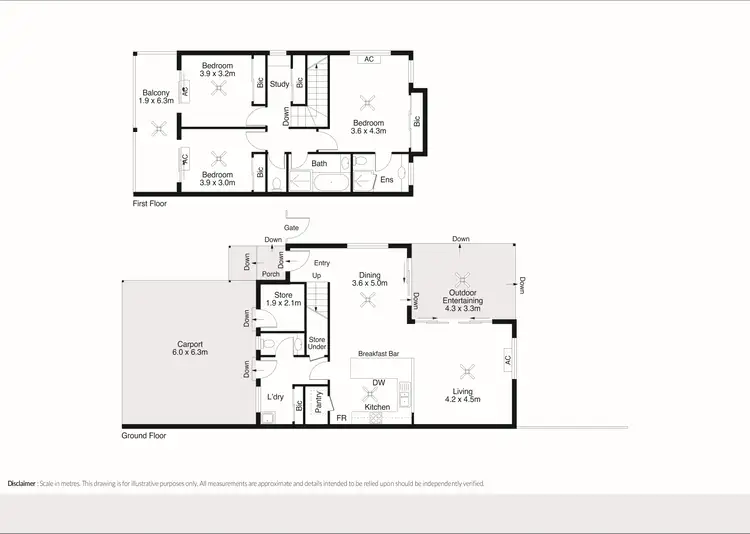 Floorplan of Homely unit listing, 3/6 Ibis Way, Djugun WA 6725
