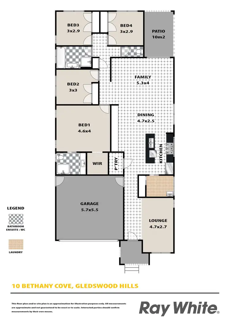Floorplan of Homely house listing, 10 Bethany Cove, Gledswood Hills NSW 2557