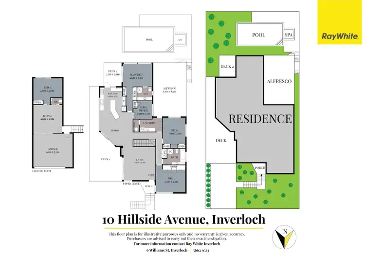 Floorplan of Homely house listing, 10 Hillside Avenue, Inverloch VIC 3996