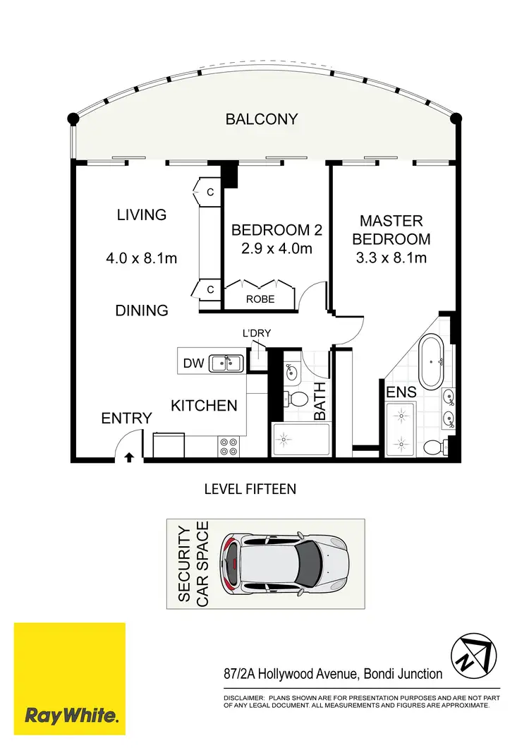 Floorplan of Homely apartment listing, 87/2a hollywood Avenue, Bondi Junction NSW 2022