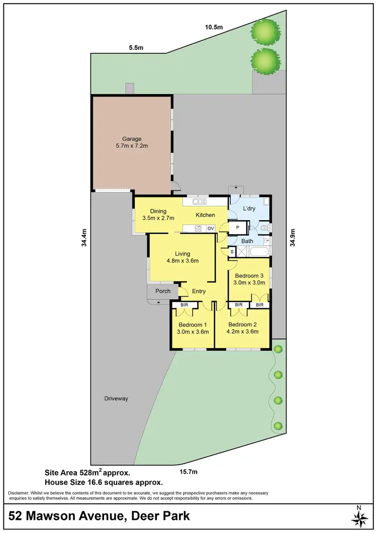 Floorplan of Homely house listing, 52 Mawson Avenue, Deer Park VIC 3023