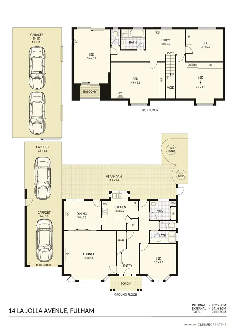 Floorplan of Homely house listing, 14 La Jolla Avenue, Fulham SA 5024
