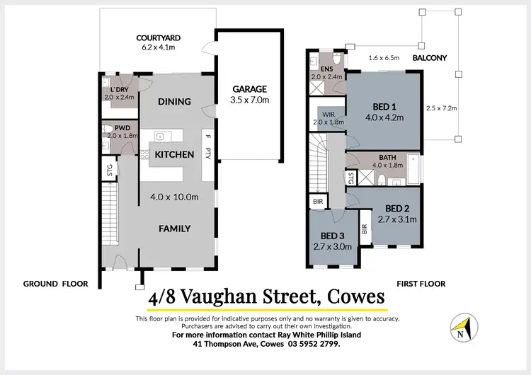 Floorplan of Homely townhouse listing, 4/8 Vaughan Street, Cowes VIC 3922