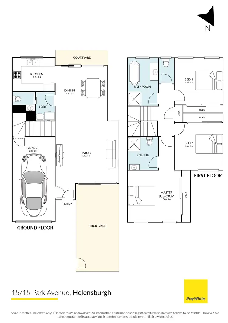 Floorplan of Homely townhouse listing, 15/15 Park Avenue, Helensburgh NSW 2508