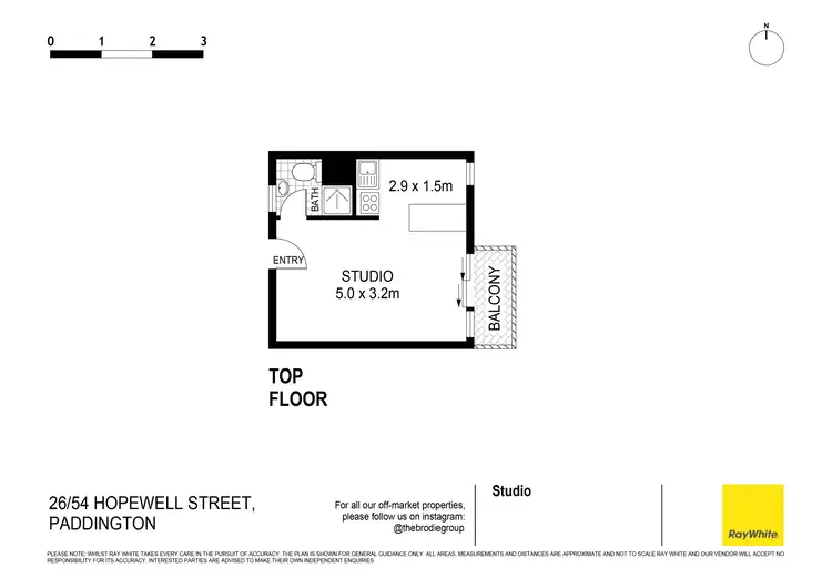 Floorplan of Homely apartment listing, 26/54 Hopewell Street, Paddington NSW 2021