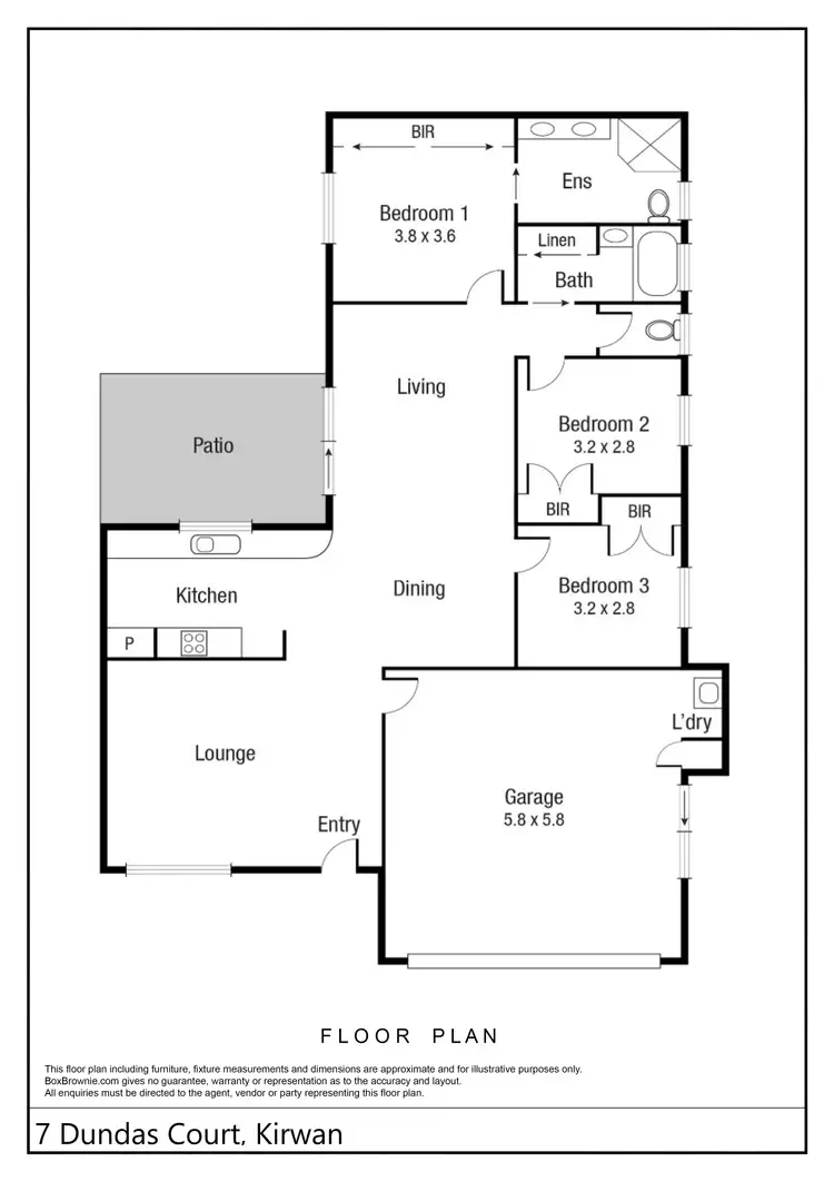 Floorplan of Homely house listing, 7 Dundas Court, Kirwan QLD 4817