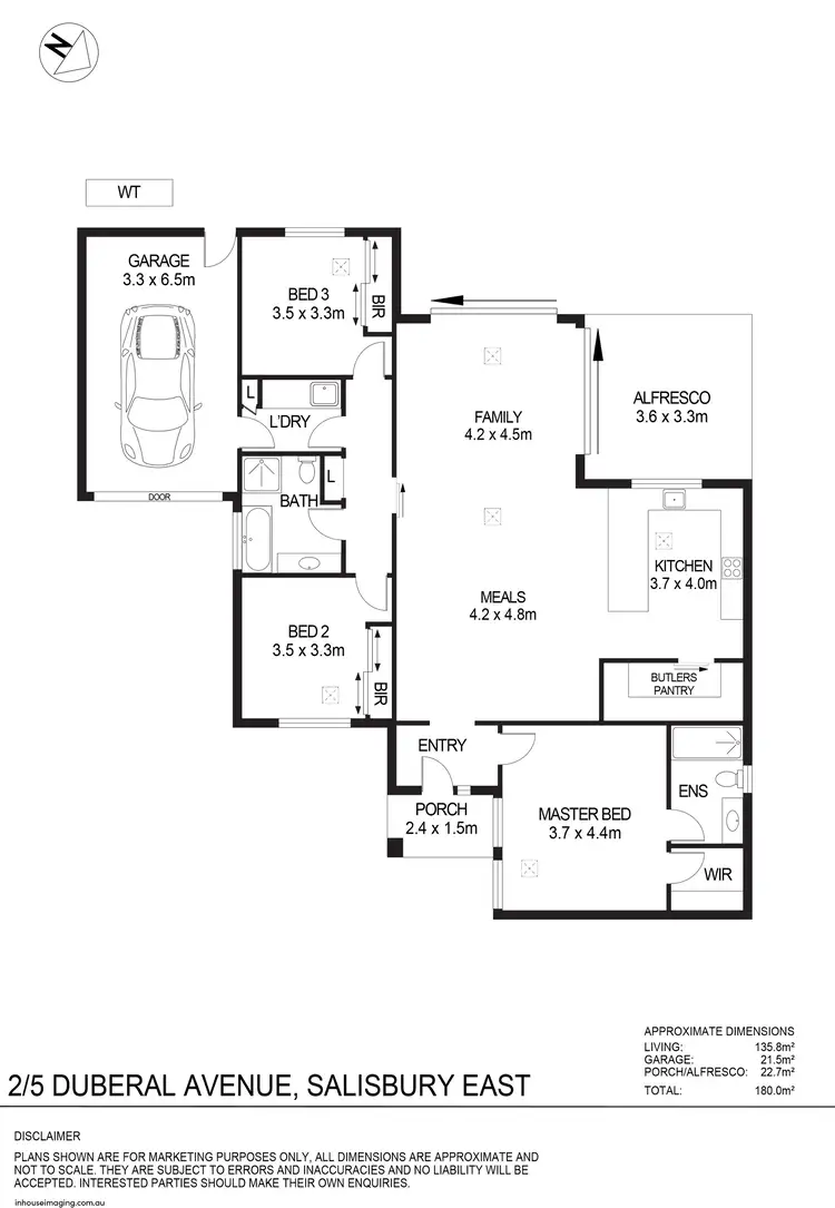 Floorplan of Homely other listing, 2/5 Duberal Avenue, Salisbury East SA 5109