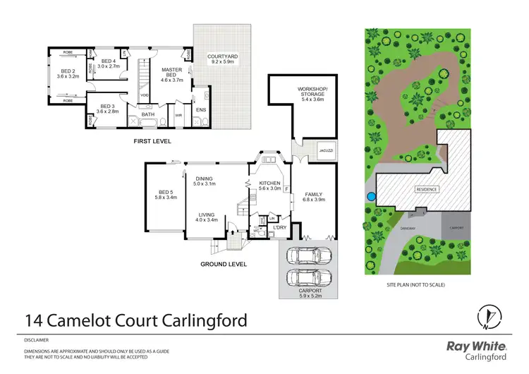 Floorplan of Homely house listing, 14 Camelot Court, Carlingford NSW 2118