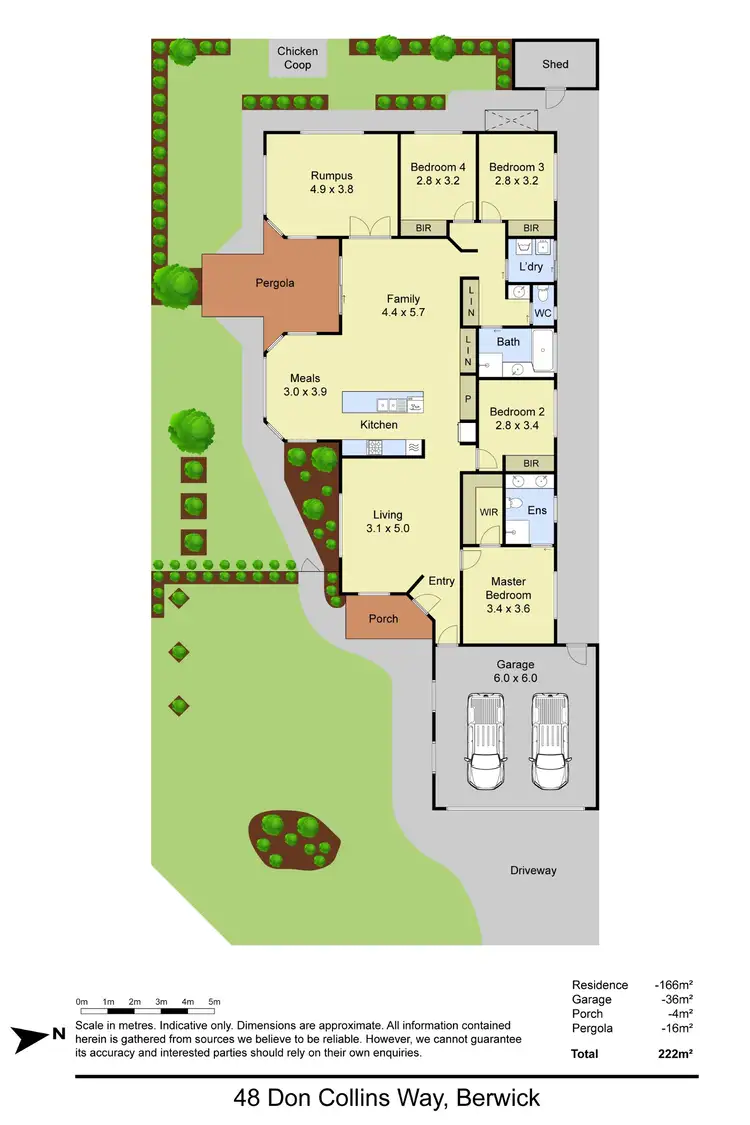 Floorplan of Homely house listing, 48 Don Collins Way, Berwick VIC 3806