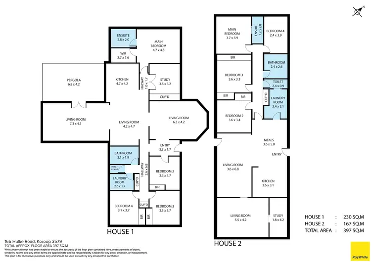 Floorplan of Homely rural property listing, 165-167 Hulke Road, Koroop VIC 3579