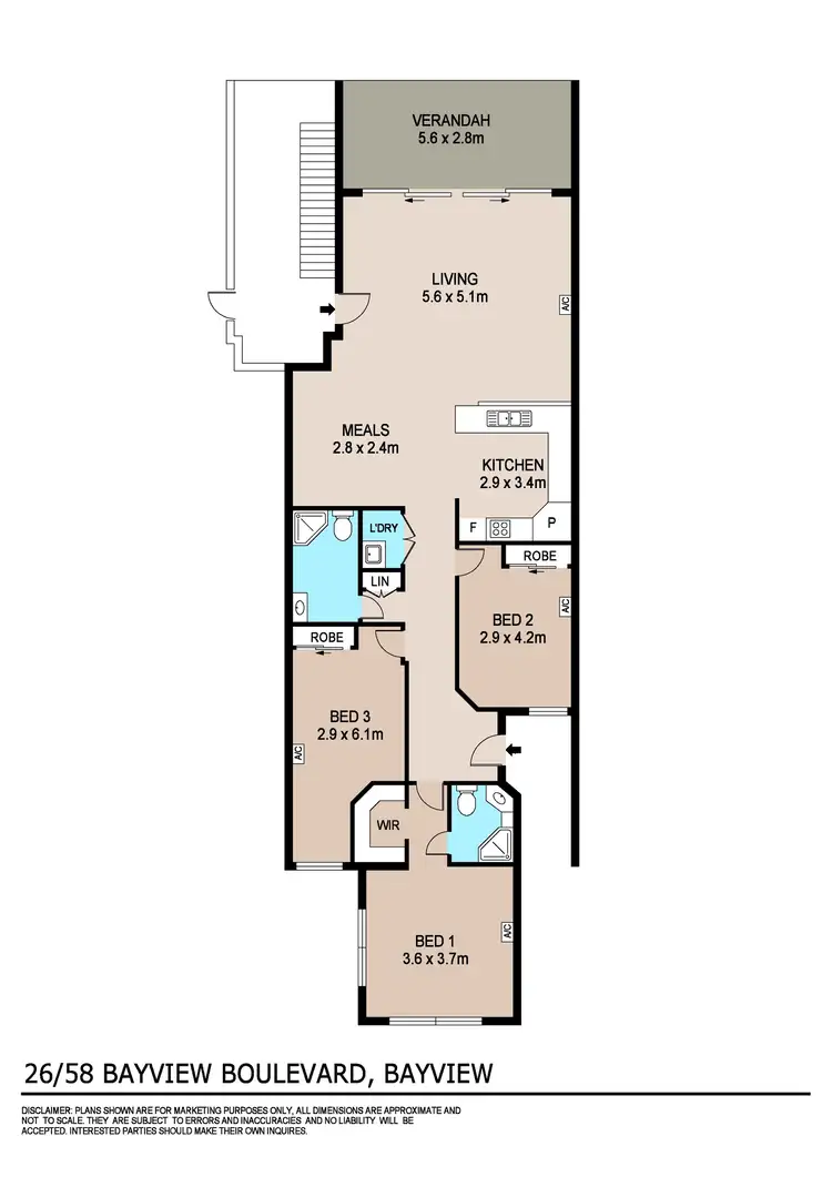 Floorplan of Homely apartment listing, 26/58 Bayview Boulevard, Bayview NT 820