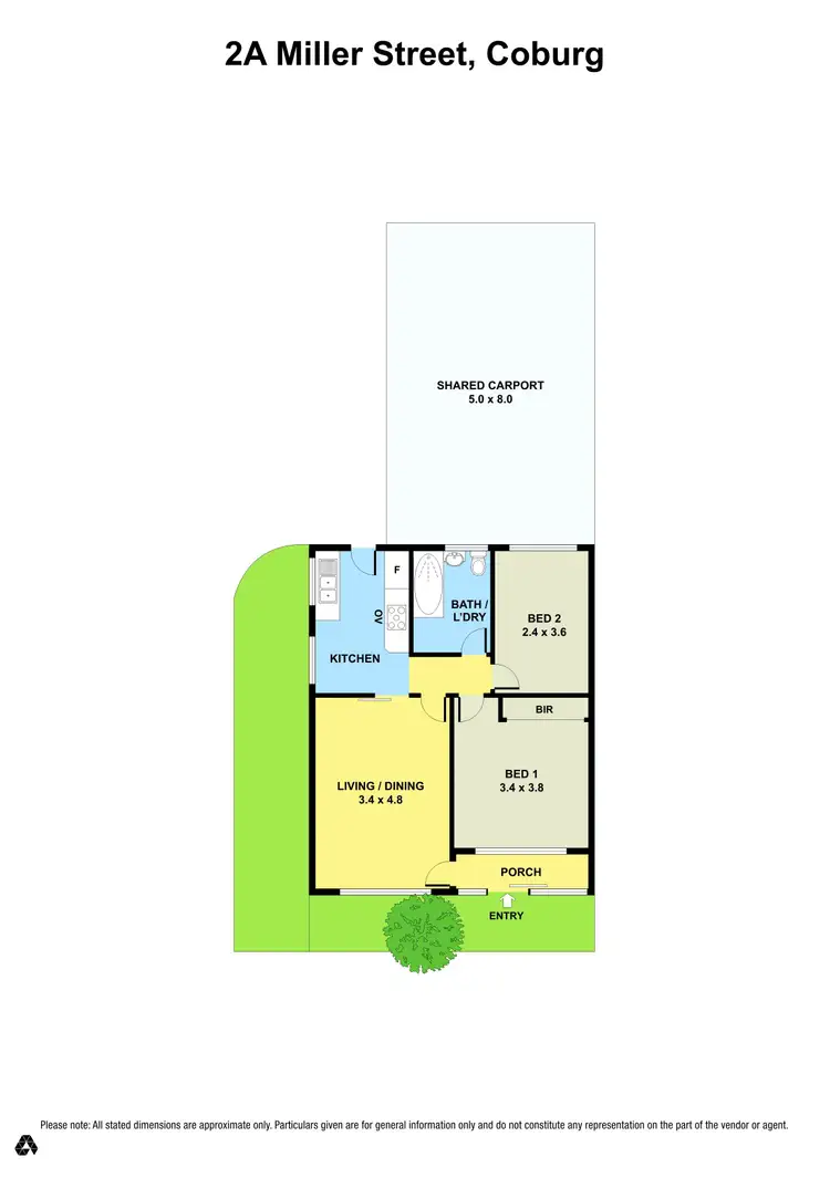 Floorplan of Homely villa listing, 2A Miller Street, Coburg VIC 3058