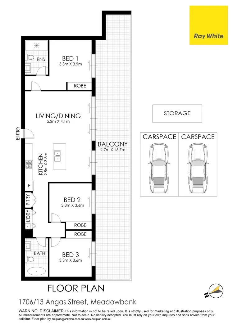 Floorplan of Homely apartment listing, 1706/13 Angas Street, Meadowbank NSW 2114