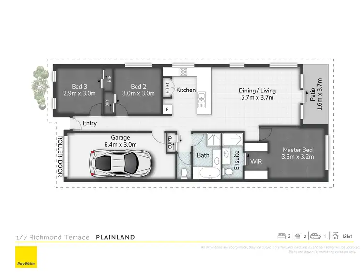 Floorplan of Homely house listing, 1/7 Richmond Terrace, Plainland QLD 4341