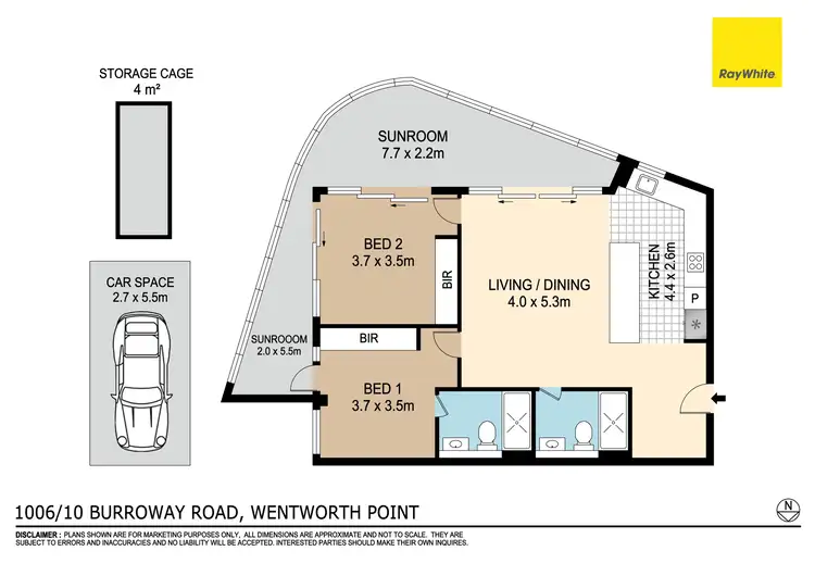 Floorplan of Homely apartment listing, 1006/10 Burroway Road, Wentworth Point NSW 2127
