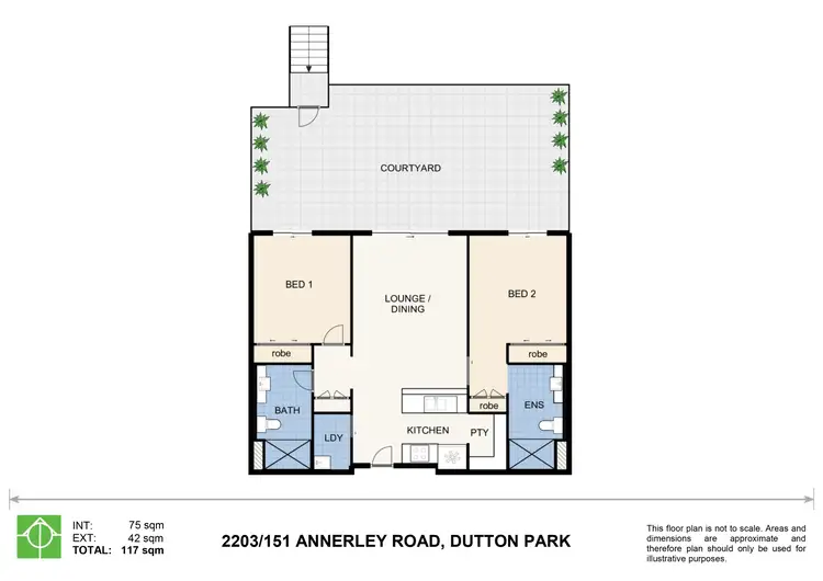 Floorplan of Homely apartment listing, 2203/151 Annerley Road, Dutton Park QLD 4102