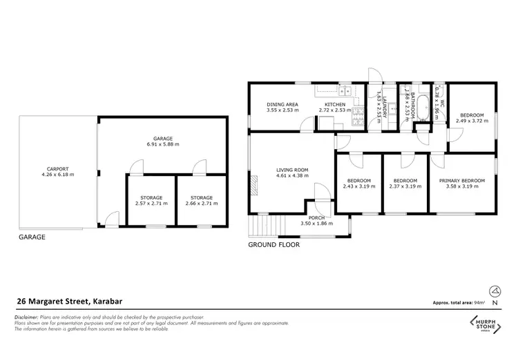 Floorplan of Homely house listing, 26 Margaret Street, Karabar NSW 2620