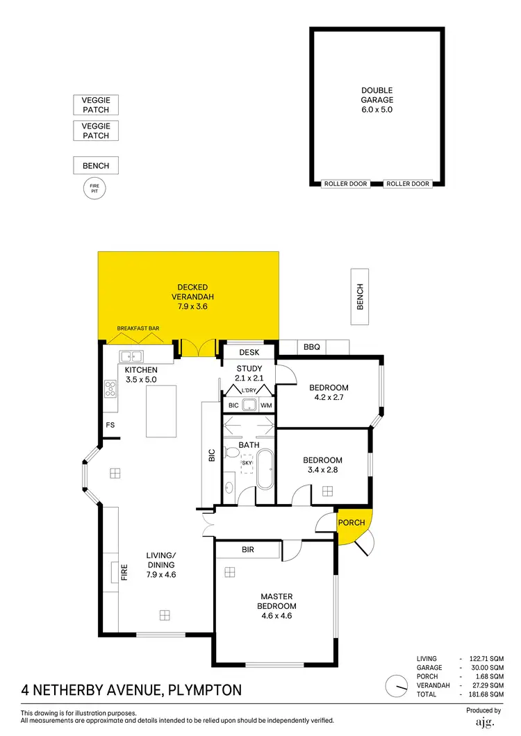 Floorplan of Homely house listing, 4 Netherby Avenue, Plympton SA 5038