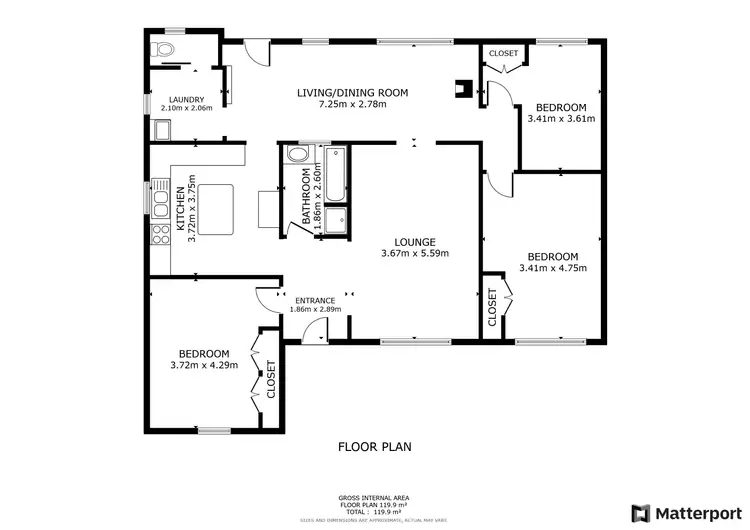 Floorplan of Homely house listing, 55 Gray Street, Swan Hill VIC 3585