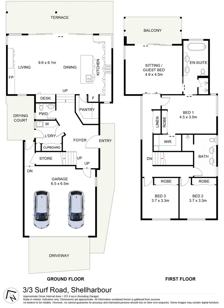 Floorplan of Homely house listing, 3/3 Surf Road, Shellharbour NSW 2529