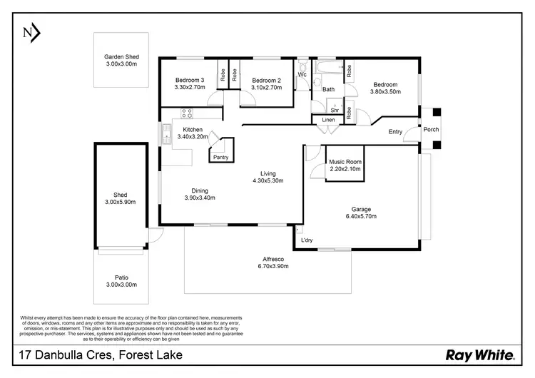 Floorplan of Homely house listing, 17 Danbulla Crescent, Forest Lake QLD 4078