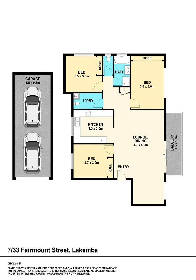 Floorplan of Homely apartment listing, 7/33 Fairmount Street, Lakemba NSW 2195