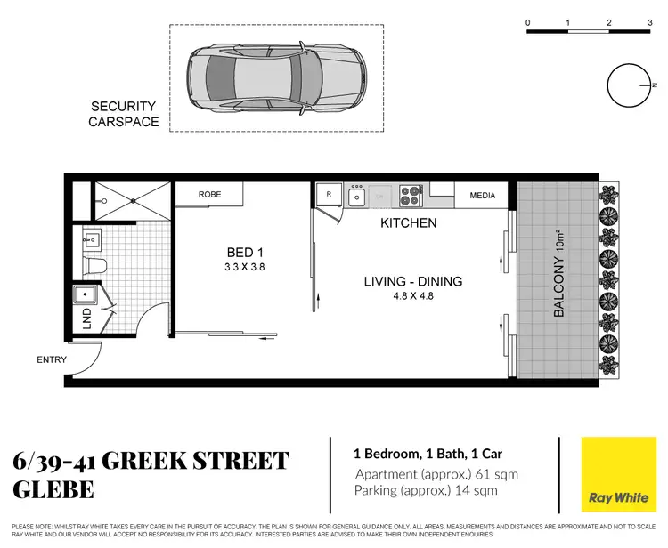 Floorplan of Homely apartment listing, 6/39-41 Greek Street, Glebe NSW 2037
