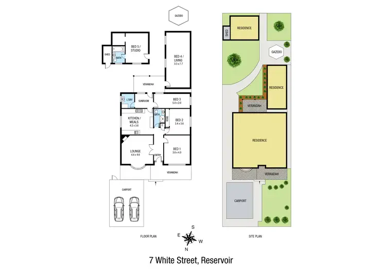 Floorplan of Homely house listing, 7 White Street, Reservoir VIC 3073
